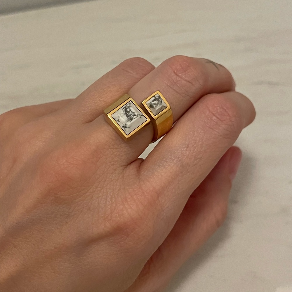 F+H Studios double stone ring 💍
